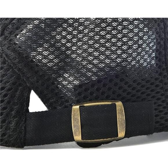 Men Breathable Mesh Summer Hat Adjustable Newsboy Beret Ivy Cabbie Flat Cap - Picture 6 of 8